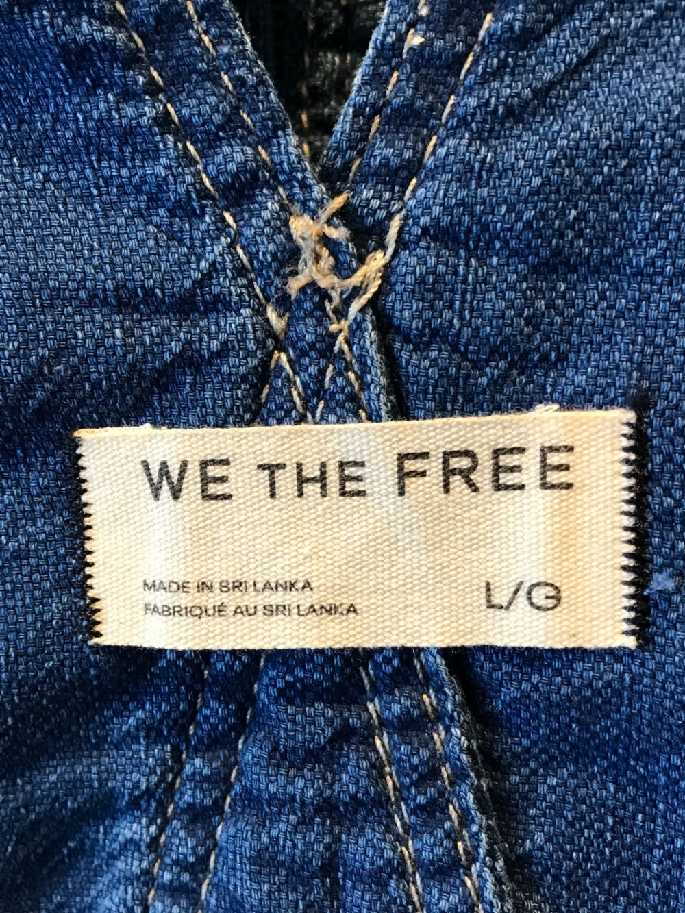🆕 WE THE FREE JUDE 100% COTTON DENIM ONE PIECE OVERALLS JUMPSUIT - Picture 7 of 16